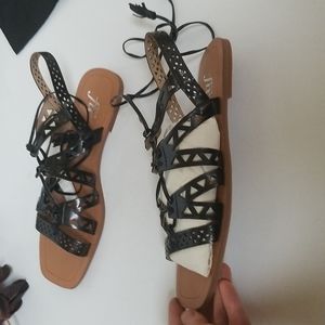 The Fix Farrell Cutout Square Toe  Sandal